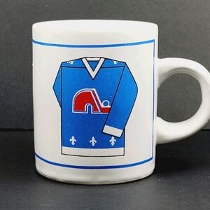 Vintage Quebec Nordiques Mini Mug 2.5" NHL Giftcraft Korea